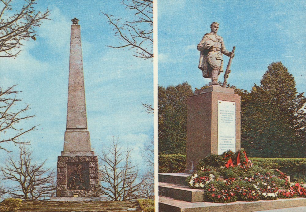 Punamonumentidega postkaart aastast 1982